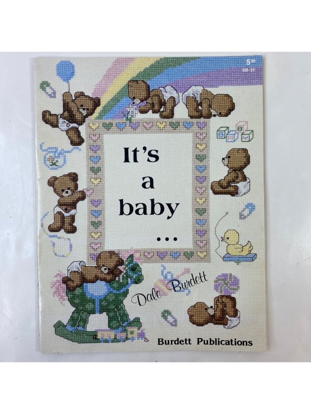 "Its A Baby" Cross Stitch Eighteen Patterns Instruction Book By Dale Burdett